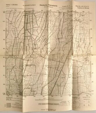 Deutsche Heereskarte "Castions di Strada"...