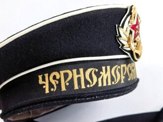 Russland UDSSR , Tellermütze für Marine in gutem Zustand