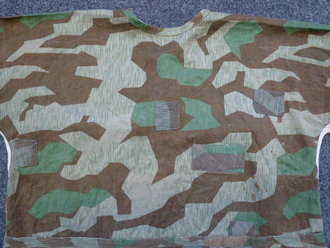 Tarnschlupfhemd Wehrmacht, Farbfrisches Stück, sicher eines der seltensten Tarnhemden des Heeres