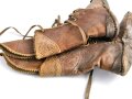Russland. Kaukasisches Schuhwerk aus Leder für Kosaken. Ungereinigt