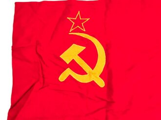 Russland UDSSR, rote Fahne mit Hammer und Sichel,...