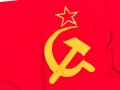 Russland UDSSR, rote Fahne mit Hammer und Sichel, Maße 58 x 95cm