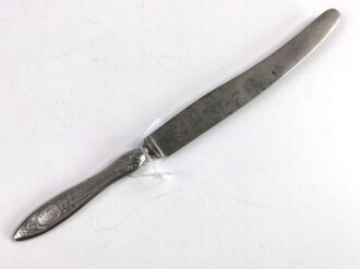 Russland, Besteckteil Messer , Motiv " Hammer und Sichel in rotem Stern "  , Eisen, Gesamtlänge 23cm
