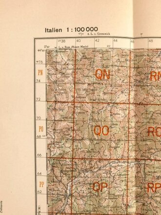 Truppenkarte "Mercato Saraceno" Italien,...