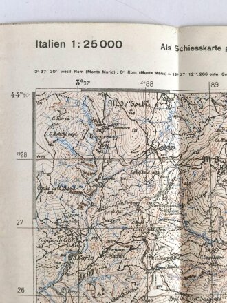 Deutsche Heereskarte "Sestri Ponente" Italien,...