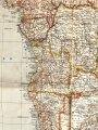 Landkarte Afrika, Maße: 67 x 58,5 cm, datiert: 1939/40, gebraucht