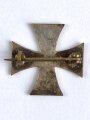 1.Weltkrieg, patriotischer Anstecker mit Eisernem Kreuz, Breite 19mm
