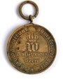 Preussen Kriegsdenkmünze 1870-1871 für Kämpfer aus Bronze, ohne Randinschrift