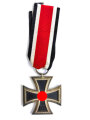 Eisernes Kreuz 2. Klasse 1939 am Band, ohne Hersteller, Hakenkreuz mit vollständiger Schwärzung