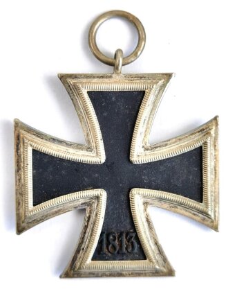 Eisernes Kreuz 2. Klasse 1939 ohne Hersteller, Hakenkreuz mit vollständiger Schwärzung, guter Zustand