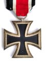 Eisernes Kreuz 2. Klasse 1939 am Band, ohne Hersteller, Hakenkreuz mit vollständiger Schwärzung