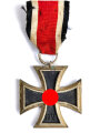 Eisernes Kreuz 2. Klasse 1939 am kurzen Band, ohne Hersteller, Hakenkreuz mit vollständiger Schwärzung