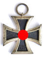 Eisernes Kreuz 2. Klasse 1939, Hersteller " 65 " im Bandring für " Klein & Quenzer A.G., Idar Oberstein ", Hakenkreuz mit vollständiger Schwärzung