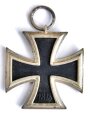 Eisernes Kreuz 2. Klasse 1939, Hersteller " 65 " im Bandring für " Klein & Quenzer A.G., Idar Oberstein ", Hakenkreuz mit vollständiger Schwärzung
