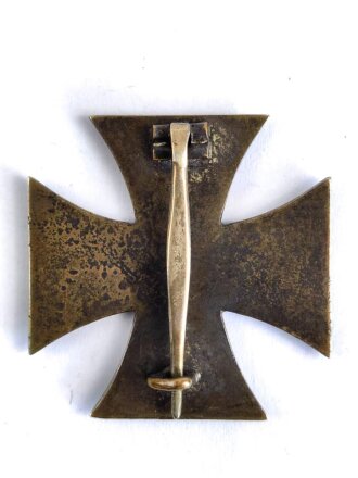 Eisernes Kreuz 1. Klasse 1939 ohne Hersteller, Hakenkreuz komplett berieben, nicht magnetisch