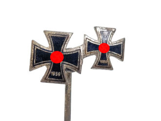 Miniatur, Eisernes Kreuz 1. und 2. Klasse 1939, Größe 9 und 7 mm