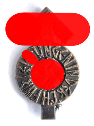 Hitler Jugend, Leistungsabzeichen in silber, B- Stück in Leichtmetall, Hersteller M1/101