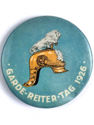 Abzeichen " Garde Reiter Tag 1926 " Durchmesser 40mm