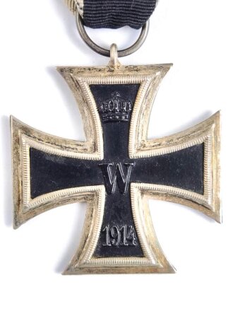 1. Weltkrieg, Eisernes Kreuz 2. Klasse 1914 am Band, mit Hersteller im Bandring dieser aber nicht lesbar