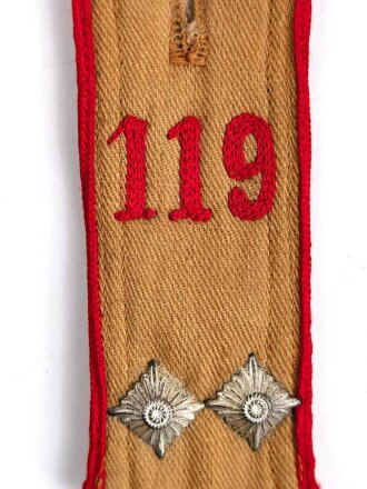 Hitler Jugend, einzelnes Schulterstück für einen Scharführer der Allgemeinen Hitlerjugend, Bann 119 Stuttgart