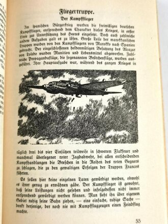 "Deutsche kämpfen in Spanien", hrsg. v. der Legion Condor, 144 Seiten, 1939, DIN A5