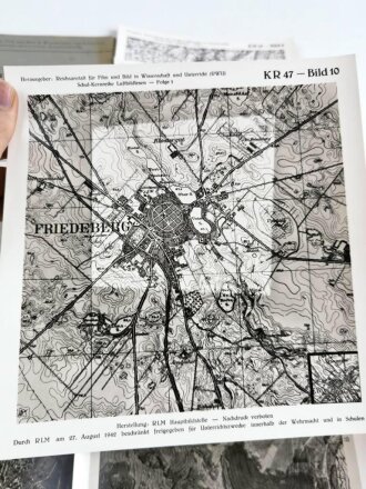 "Luftbildlesen - Folge 1 KR - 47/19742 - Luftbild und Karte", 13 Bilder, gebraucht