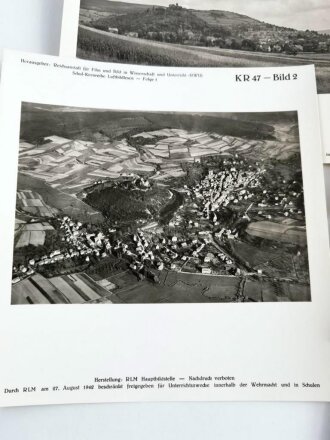 "Luftbildlesen - Folge 1 KR - 47/19742 - Luftbild und Karte", 13 Bilder, gebraucht