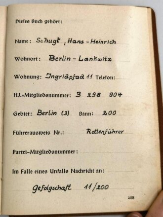 "Jahrbuch der Hitler Jugend 1940", 289 Seiten,...