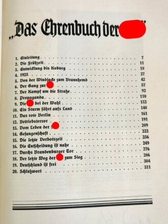 "Das Ehrenbuch der SA" datiert 1934, 320 Seiten, über DIN A4