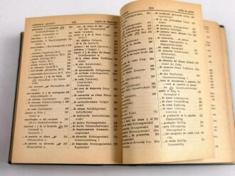 "Luftwaffenwörterbuch, Band II Deutsch - Spanisch", 1127 Seiten, 1943, gebraucht, DIN A5, stark gebraucht