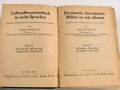 "Luftwaffenwörterbuch, Band II Deutsch - Spanisch", 1127 Seiten, 1943, gebraucht, DIN A5, stark gebraucht