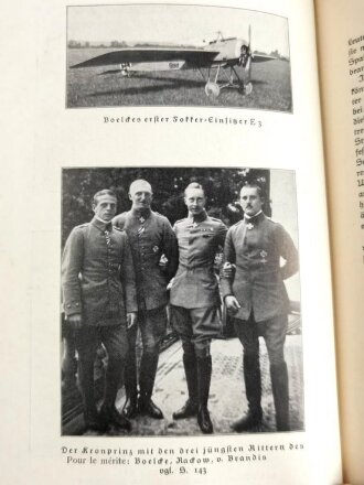 "Boelcke" der Mensch, der Flieger, der Führer der deutschen Jagdfliegerei, 1932 mit 225 Seiten