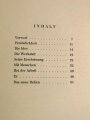 "Bei Mussolini - eine Bildnisstudie", 1934 mit 225 Seiten, stark gebraucht, Einband lose