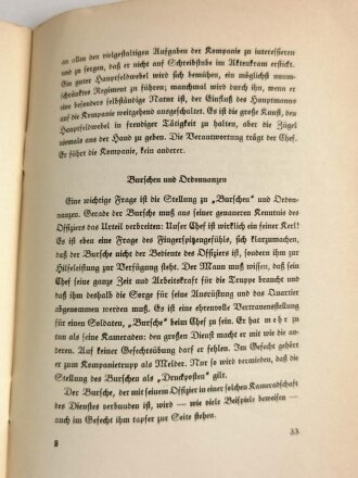 "Der Kompaniechef" Tornisterschrift des Oberkommandos der Wehrmacht, datiert 1940, gebraucht