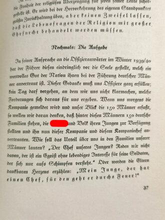 "Der Kompaniechef" Tornisterschrift des Oberkommandos der Wehrmacht, datiert 1940, gebraucht