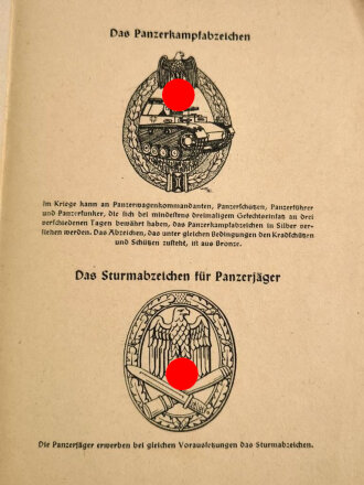"Schnelle Truppen" Teil I Panzer und Panzerjäger , aus der Reihe "Waffenhefte des Heeres", 31 Seiten, DIN A5