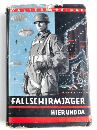 "Fallschirmjäger - Hier und Da", 216 Seiten, kleiner als DIN A5, gebraucht