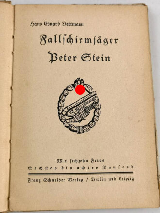 "Fallschirmjäger - Peter Stein", 71 Seiten, kleiner als DIN A5, gebraucht