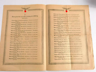 Ehrenliste der Deutschen Luftwaffe, DIN A4