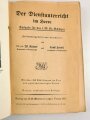 "Der Dienstunterricht im Heere, Ausgabe für den S.M.G-Schützen", 1937, 337 Seiten, A5