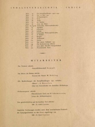 "Marsch und Kampf des D.A.K. 1941" Band I, Einband lose, 215 Seiten, über DIN A4, stark gebraucht