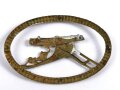 1.Weltkrieg , Maschinengewehr Scharfschützenabzeichen. Eisen bronziert, die Splinte fehlen