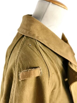 Afrikakorps Staubmantel für Angehörige des Heeres. Frühes, schweres Kammerstück, getragen.
