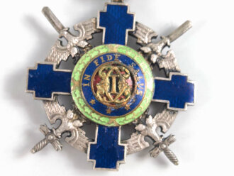 Rumänien, Orden vom Stern Rumäniens, 2. Modell ab 1932, so auch an Angehörige der Wehrmacht verliehen, vermutlich unrichtiges Band