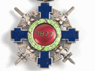 Rumänien, Orden vom Stern Rumäniens, 2. Modell ab 1932, so auch an Angehörige der Wehrmacht verliehen, vermutlich unrichtiges Band