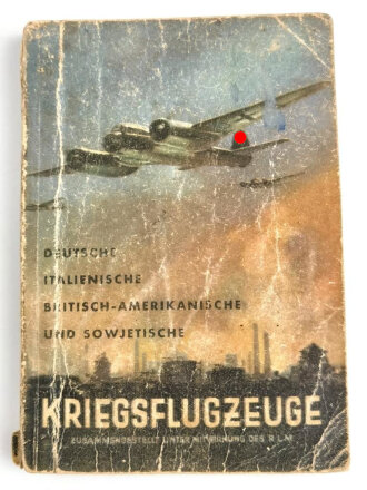 "Deutsche, Italienische, Britisch - Amerikanische Kriegsflugzeuge" Ansprache, Erkennen, Bewaffnung usw. Stand Sommer 1942. Kleinformat, abgegriffen