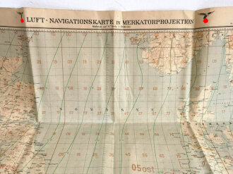 Luftwaffe " Luft Navigationskarte in Merkatorprojektion" Stand April 1942