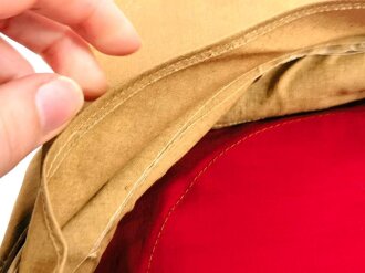 Luftwaffe Tropenschirmmütze , sogenannte "Hermann Meyer Mütze". Getragenes Stück , die Effekten original vernäht, Kopfgrösse 58