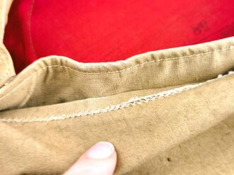 Luftwaffe Tropenschirmmütze , sogenannte "Hermann Meyer Mütze". Getragenes Stück , die Effekten original vernäht, Kopfgrösse 58