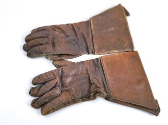 Luftwaffe, Paar Handschuhe für fliegendes Personal. Stark gebraucht